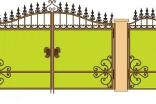 Кованые ворота ev 11